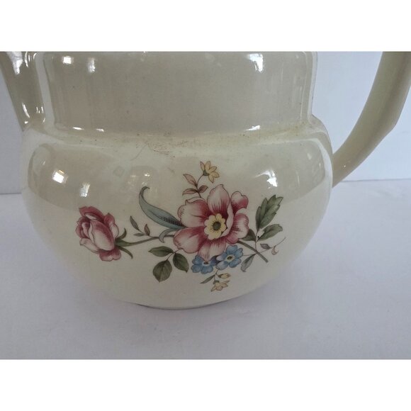 Vintage Superior Drip-O-Lator Floral Ceramic Teapot - Picture 2 of 7